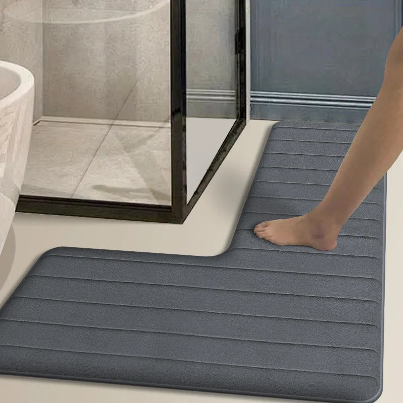 Lolea - L Shaped Absorbent Bath Mat