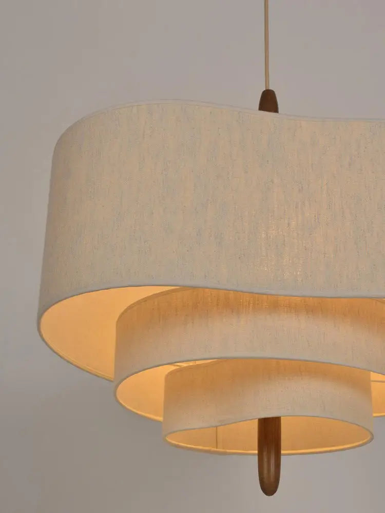 Bralith - Lampada a sospensione in tessuto Wabi Sabi