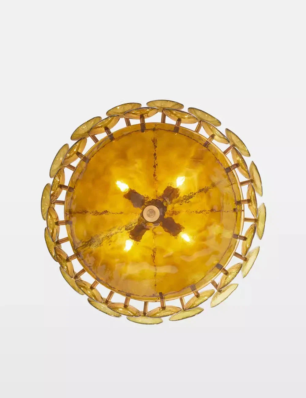 Evora - Lustre en verre de style milieu du siècle