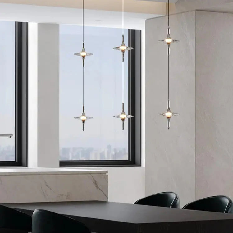 Elarith – Star Rain Luxury Crystal Pendant Light