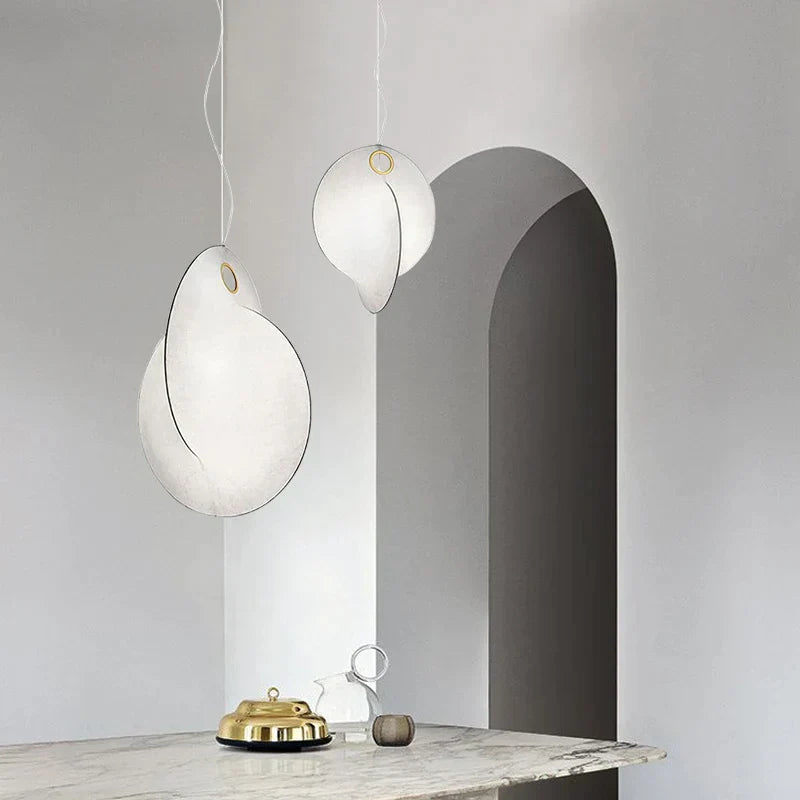 Auralisse - Lampada a sospensione in seta Wabi Sabi