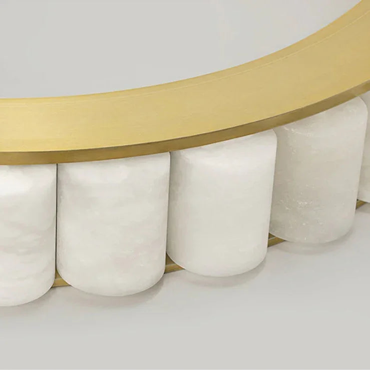 Lunara- Minimalist Marble Pendant Chandelier