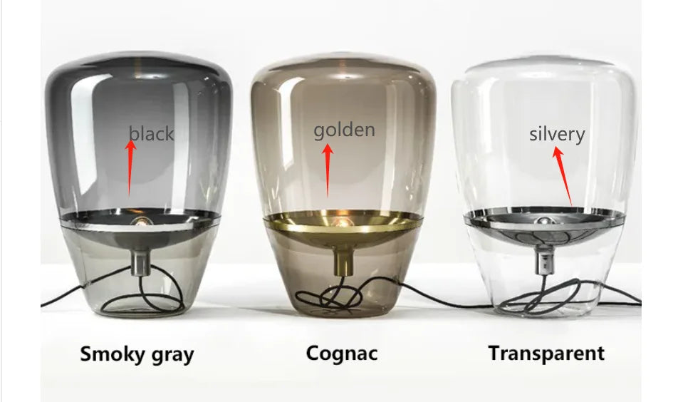 Norivelle – Scandinavian Glass LED Table Lamp