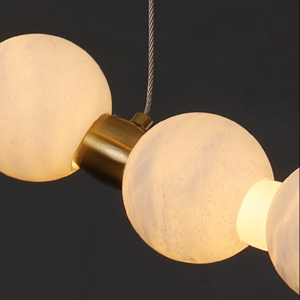 Duvera - Lustre moderne à LED à double anneau