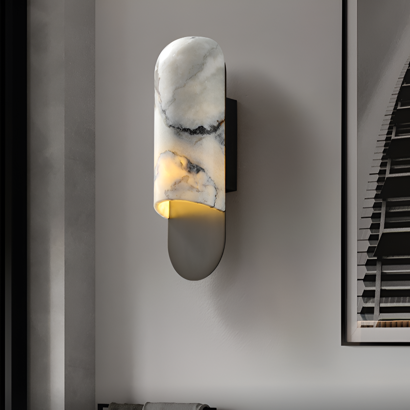 Morvynne – Lámpara de pared LED Cueva de Mármol Nórdica