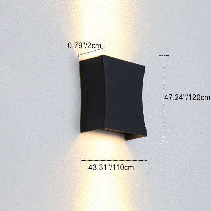 Lumirran - Kültéri LED fali lámpa modern négyzet alakú vízálló