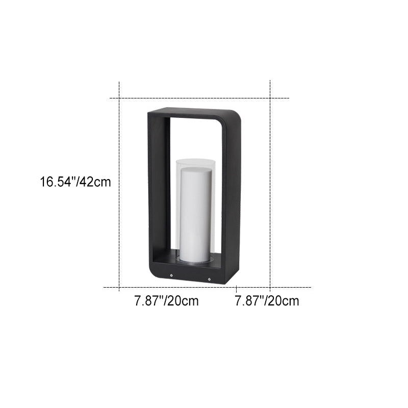 Donrain - Minimalist Square Frame LED Waterproof Lawn Light