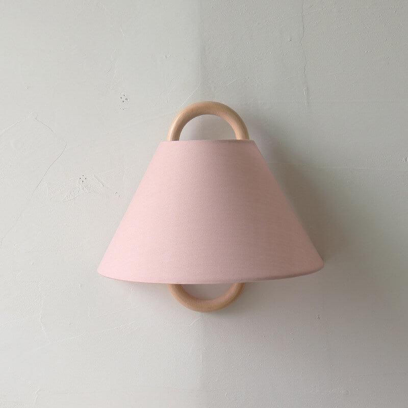Dormen - Solid Wood Pleated Semi Circle Wall Sconce Lamp