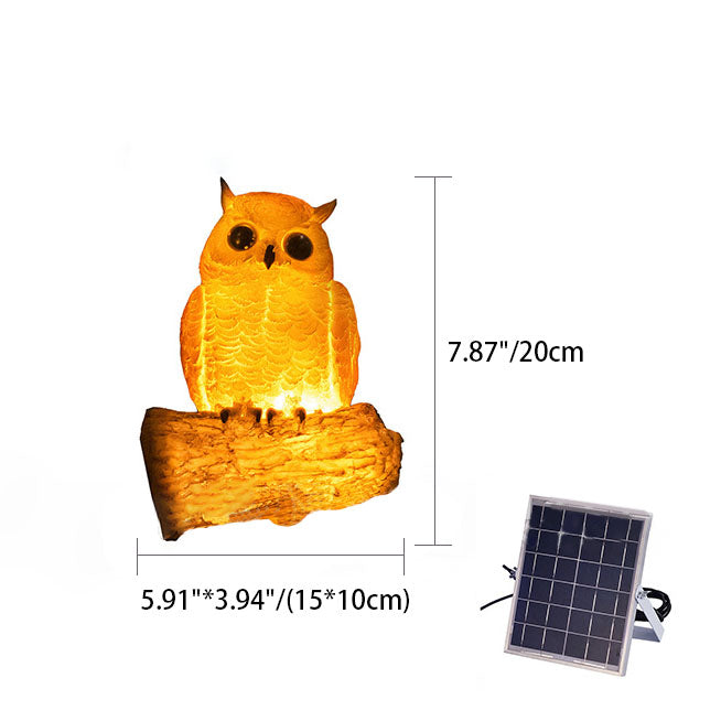 Cirelle - Scultura da Giardino Solare a Forma di Uccello con Luce LED