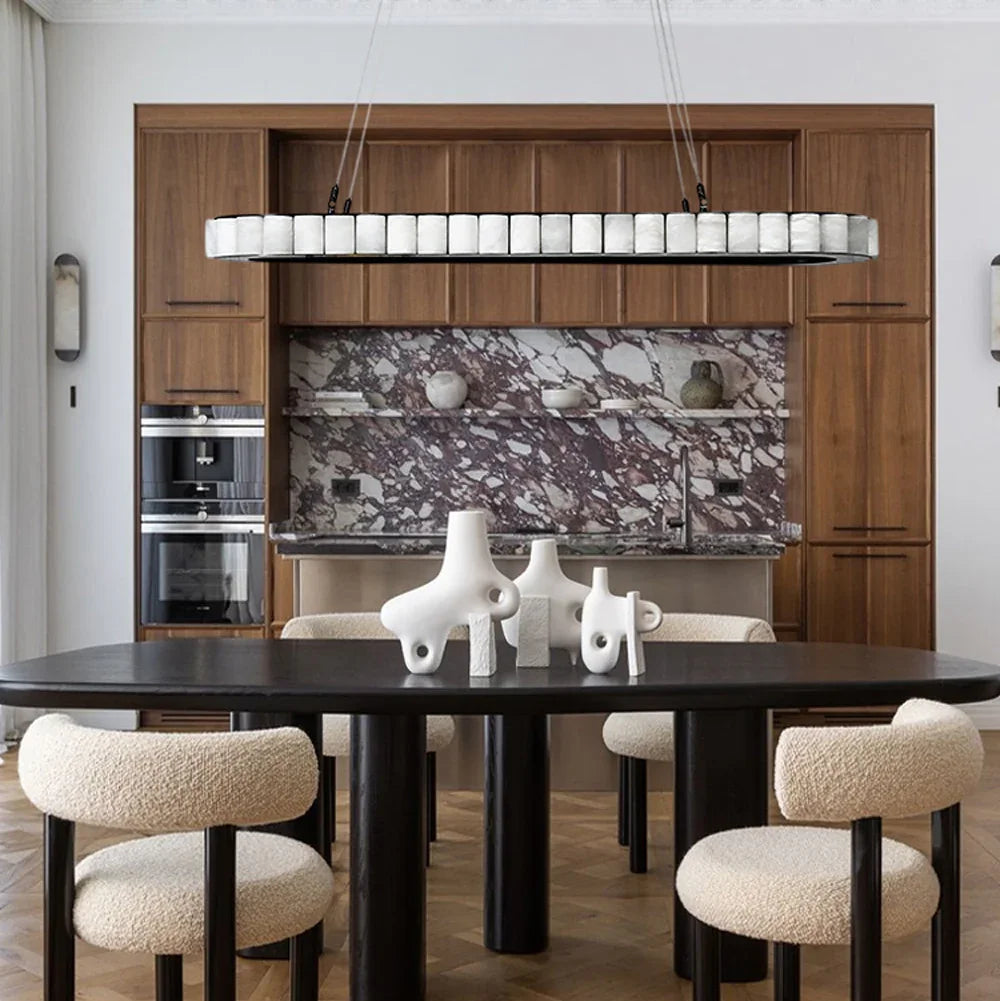 Ovallure – Kortárs ovális márvány függeszték csillár