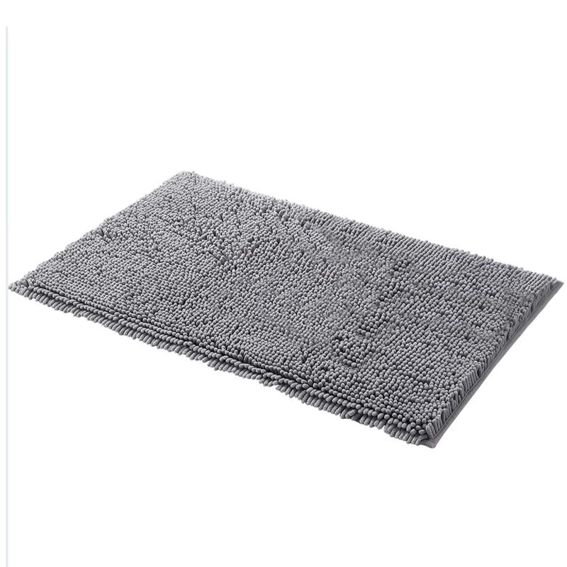 Aroselle - Tapis de bain en chenille ultra doux, antidérapant et à séchage rapide
