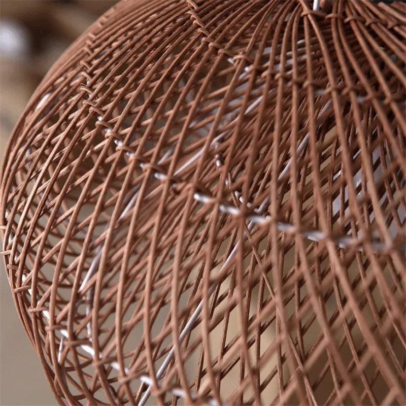 Veluné - Lampada a sospensione in rattan giapponese