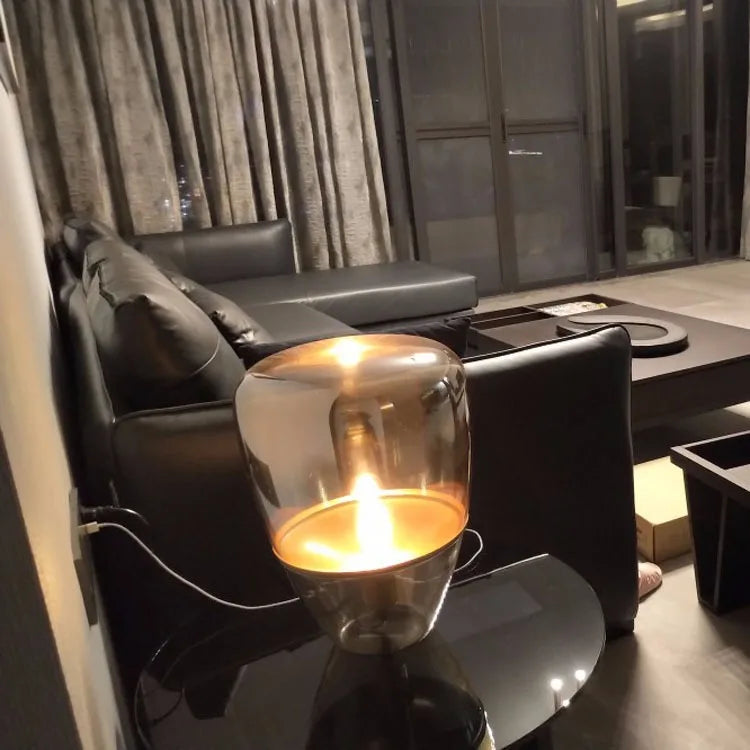 Norivelle – Scandinavian Glass LED Table Lamp