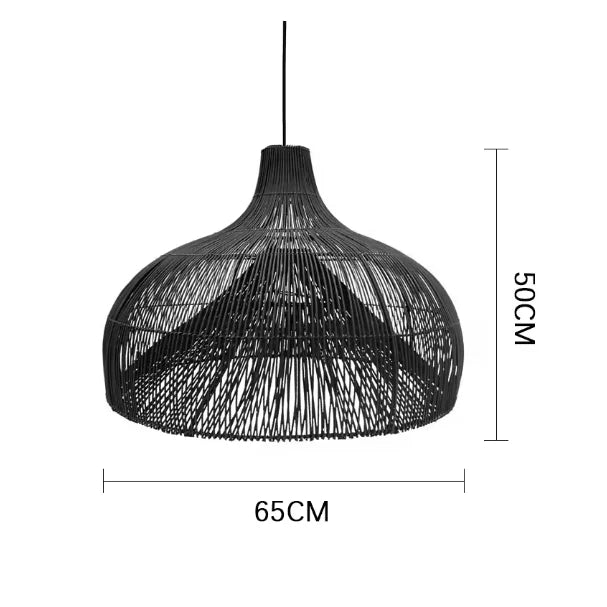 Veluné - Lampada a sospensione in rattan giapponese
