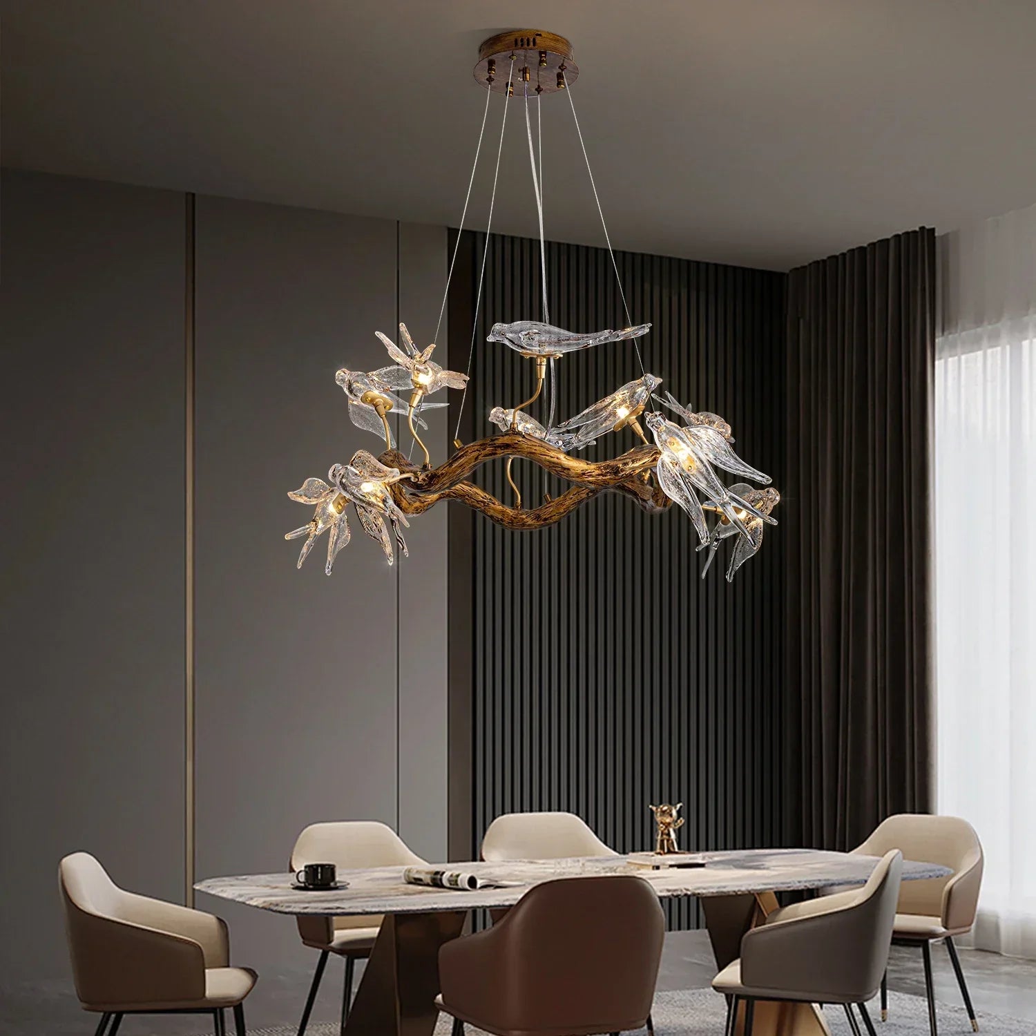 Sylverra - Swallow Branch Chandelier Pendant Lamp