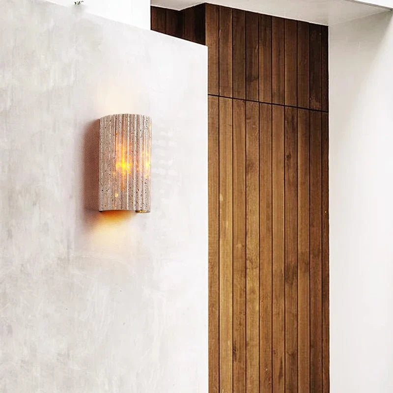 Altrion - Travertine Garden Outdoor Wall Light