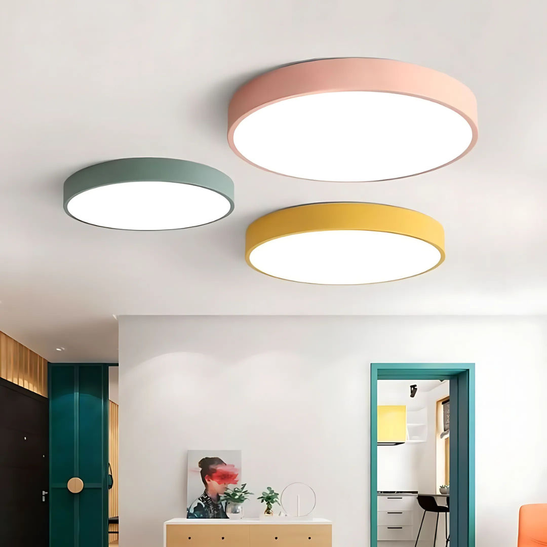 Luned – Lampada da soffitto rotonda moderna a LED a montaggio superficiale