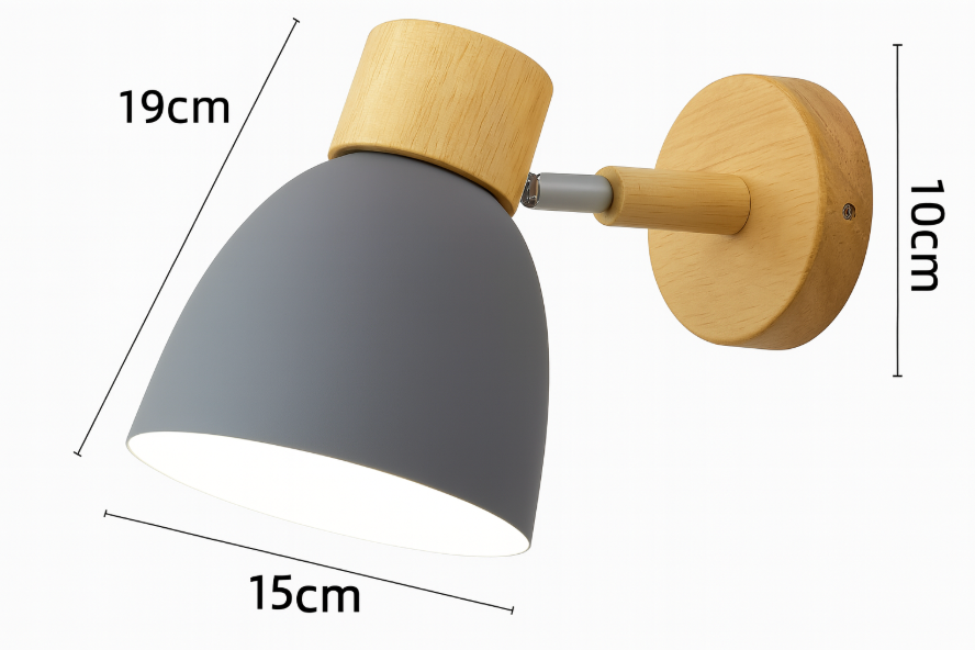 Veldorin – Modern minimalista fa kúp alakú LED fali lámpa, 1 izzóval