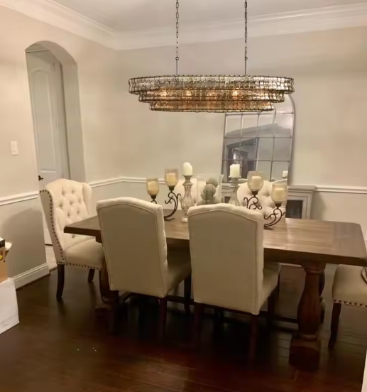 Renvara- Lámpara colgante de cristal con diseño vintage