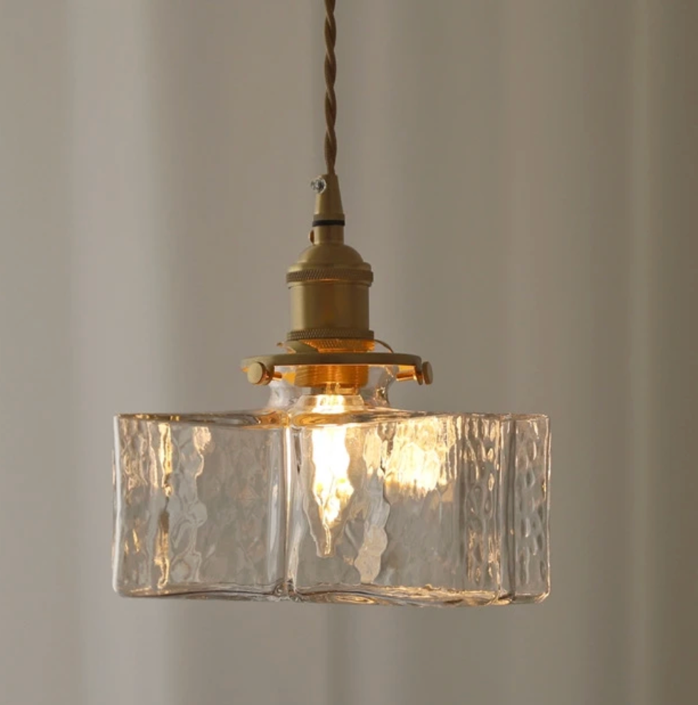 Urevyn – Retro závěsná skleněná lampa
