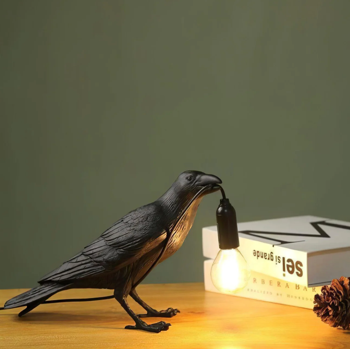 Corvane - Lampada da tavolo a forma di uccello