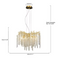 Aluresta – Crystal Aluminum Ceiling Chandelier