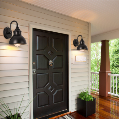 Bravik - Gammeldags Retro Metal Væglampe IP65 Vandtæt Udendørslys