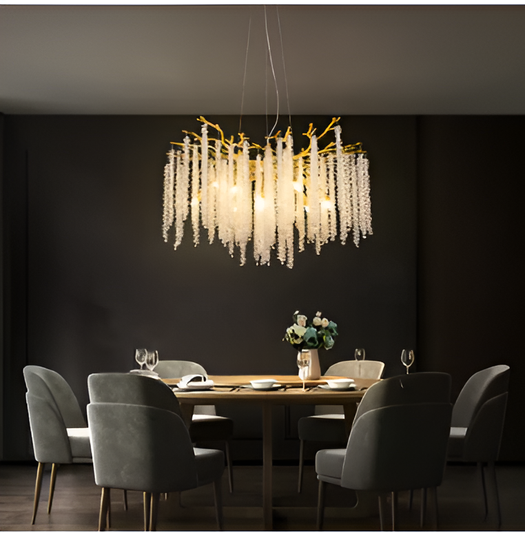 Aluresta – Crystal Aluminum Ceiling Chandelier