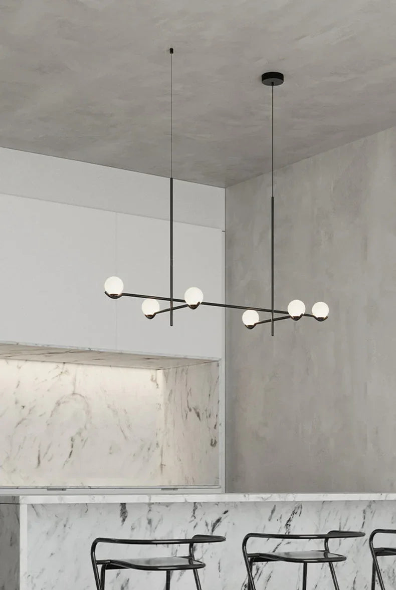 Elarose Sculptural Modern Ceiling Chandelier