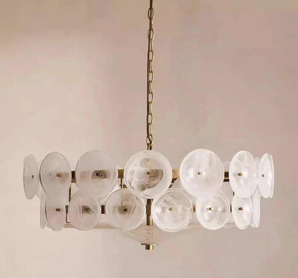 Evora - Lustre en verre de style milieu du siècle