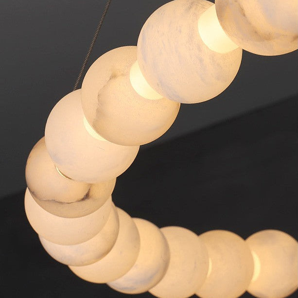 Duvera - Lustre moderne à LED à double anneau