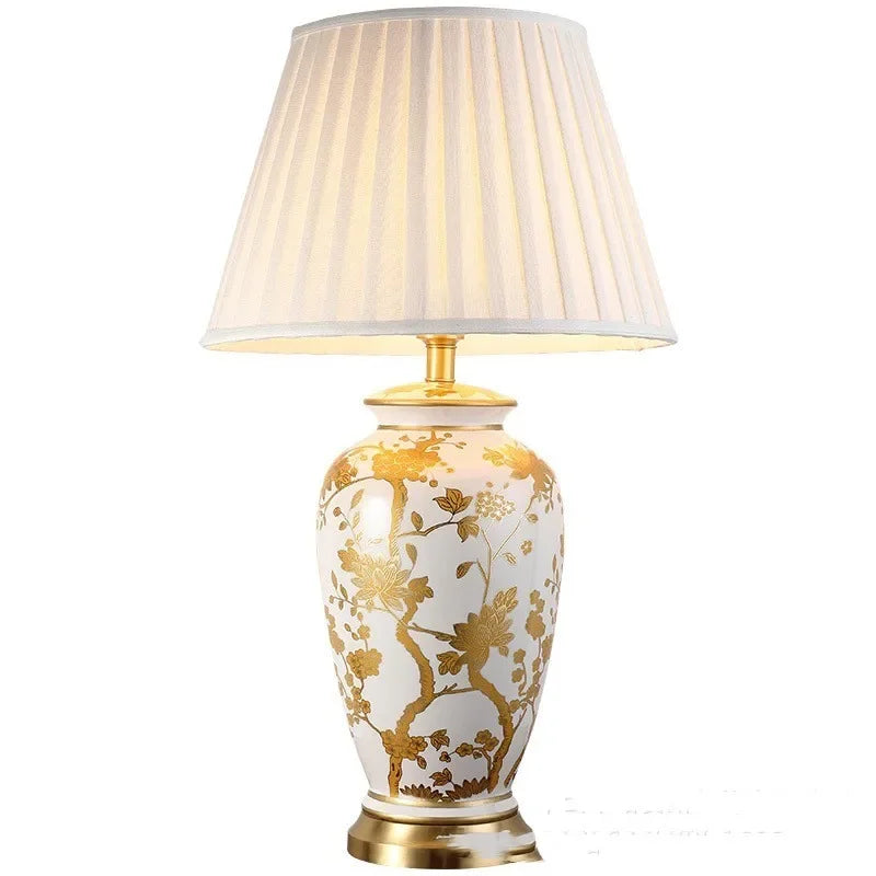 Aurivelle - Bordlampe i kobber og keramik