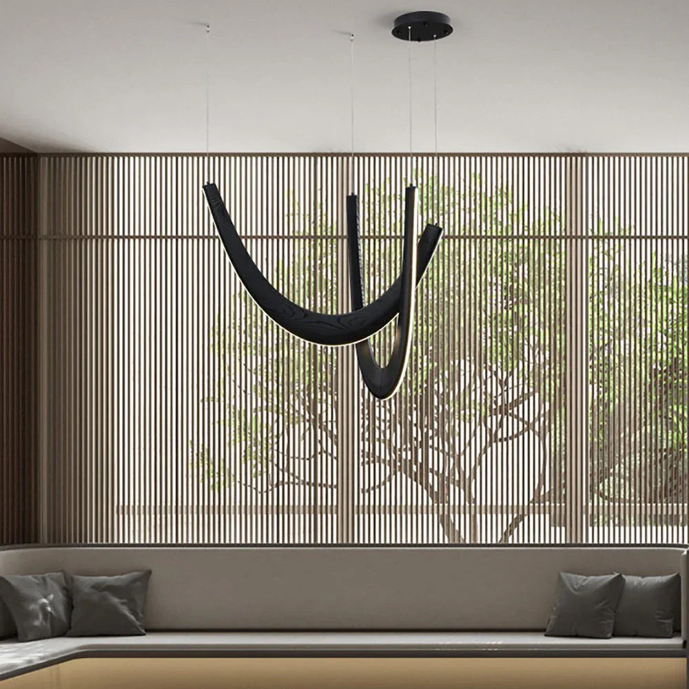 Velmira – Moderní vrstvený skleněný závěsný lustr