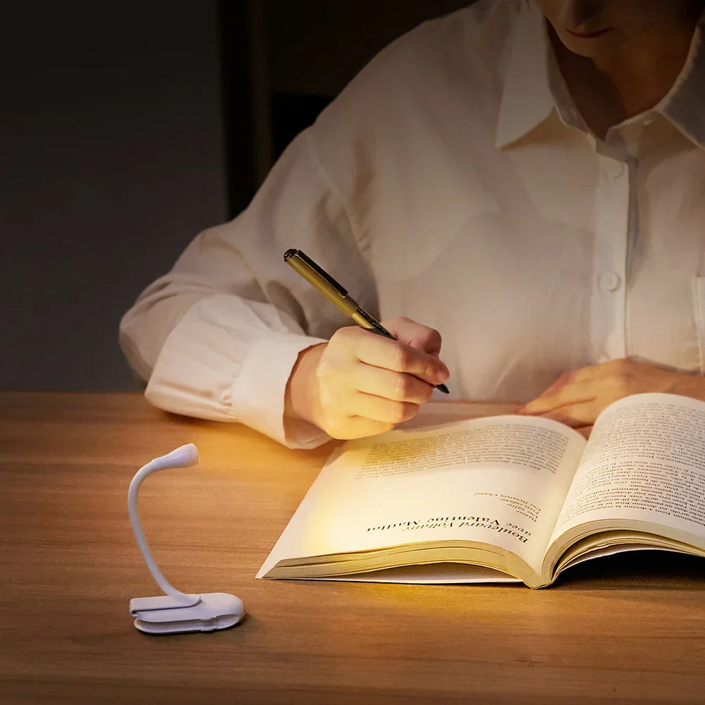 Clipp – USB Rechargeable Mini Reading Light with 360° Rotation