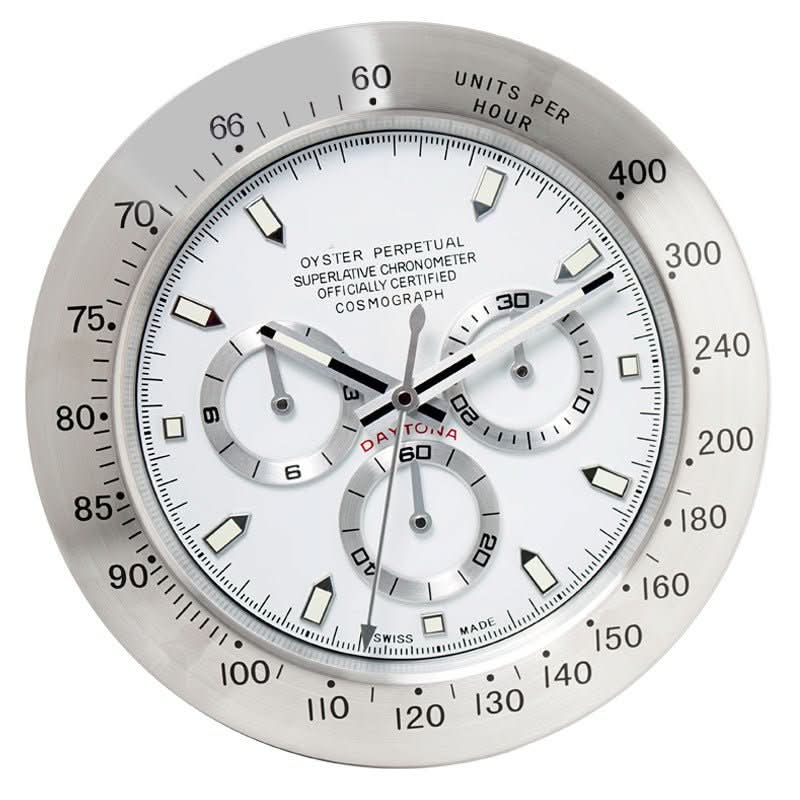 Dareli - Silent Luminous Modern Wall Clock Stainless Steel Frame