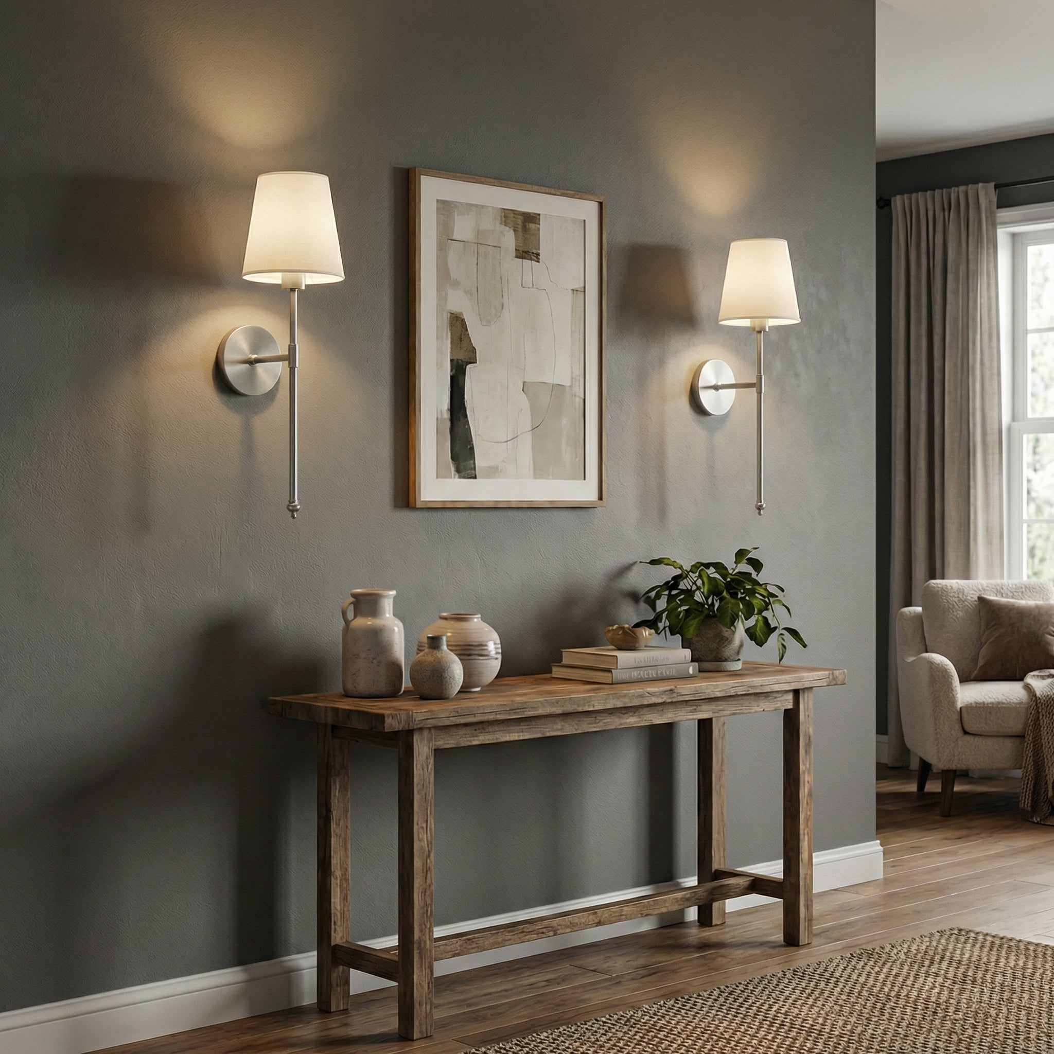 Endora - Fabric Wall Lamp American Style