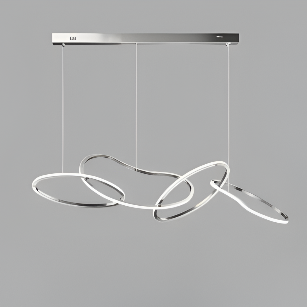 Torayne – Lampadario rotondo in acciaio inox con LED