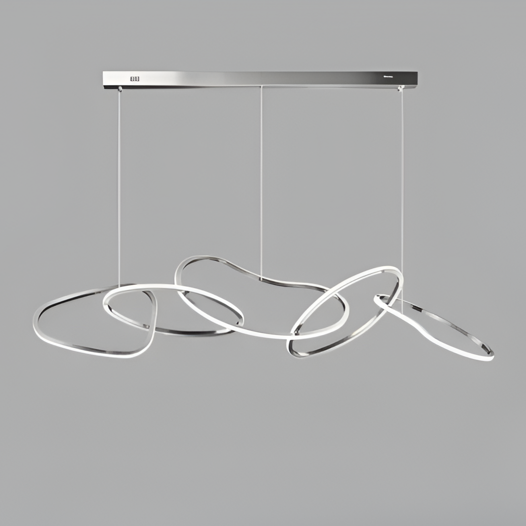 Torayne – Lampadario rotondo in acciaio inox con LED