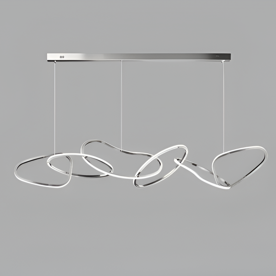 Torayne – Lampadario rotondo in acciaio inox con LED