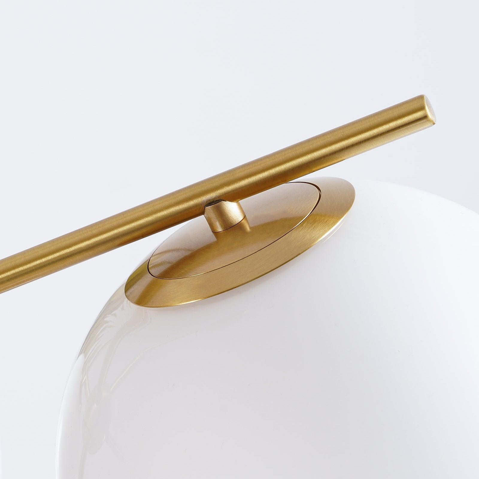 Brassari - Lampadario a stelo con sfera in ottone di lusso