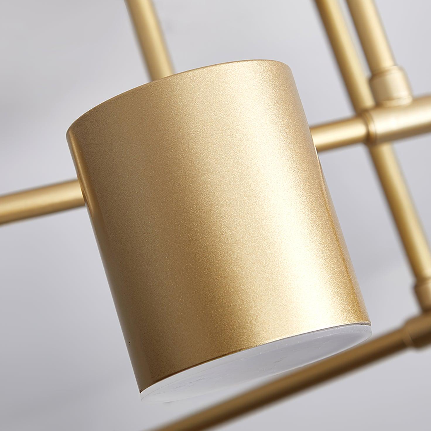 Nivora - Plafonnier Globe en Laiton Sputnik LED 6 Lampes