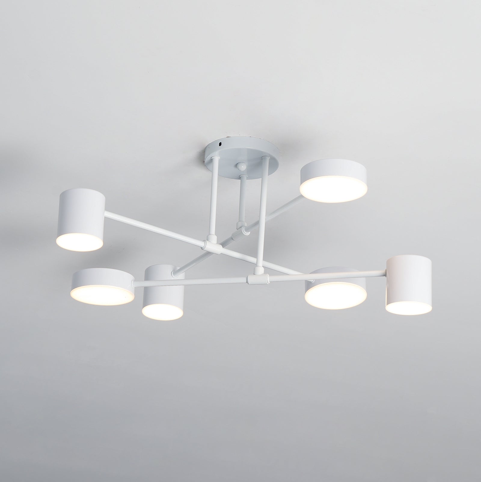 Nivora - Plafonnier Globe en Laiton Sputnik LED 6 Lampes