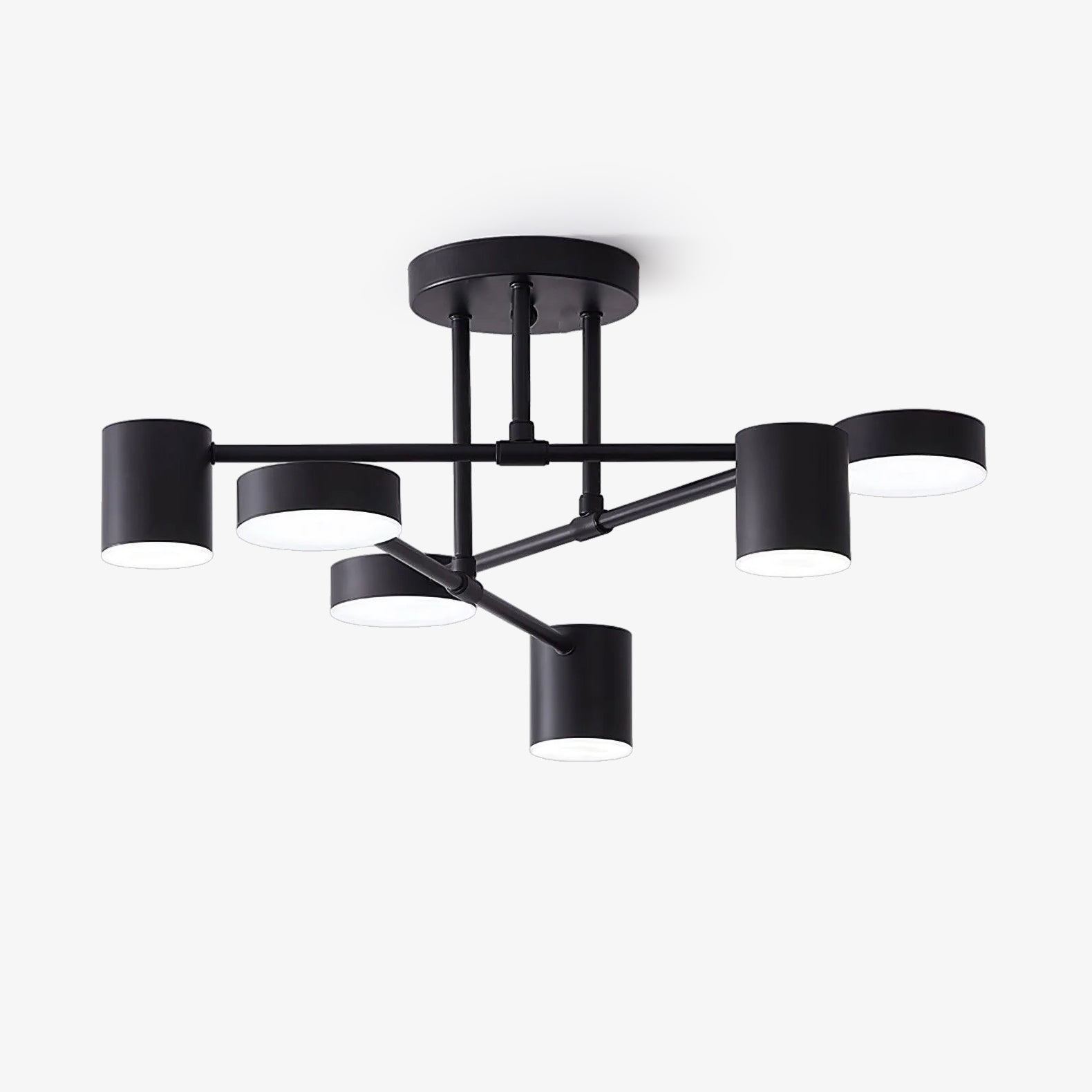Nivora - Plafonnier Globe en Laiton Sputnik LED 6 Lampes