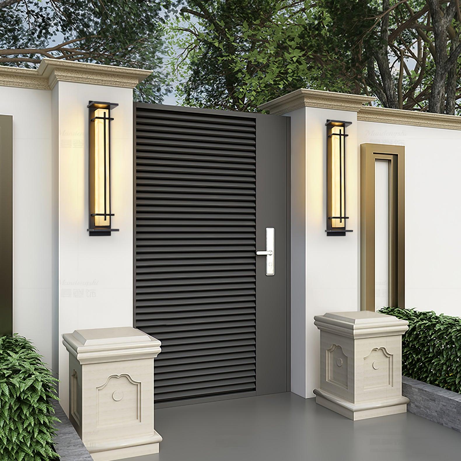 Velurd - Lámpara de pared exterior impermeable con LED
