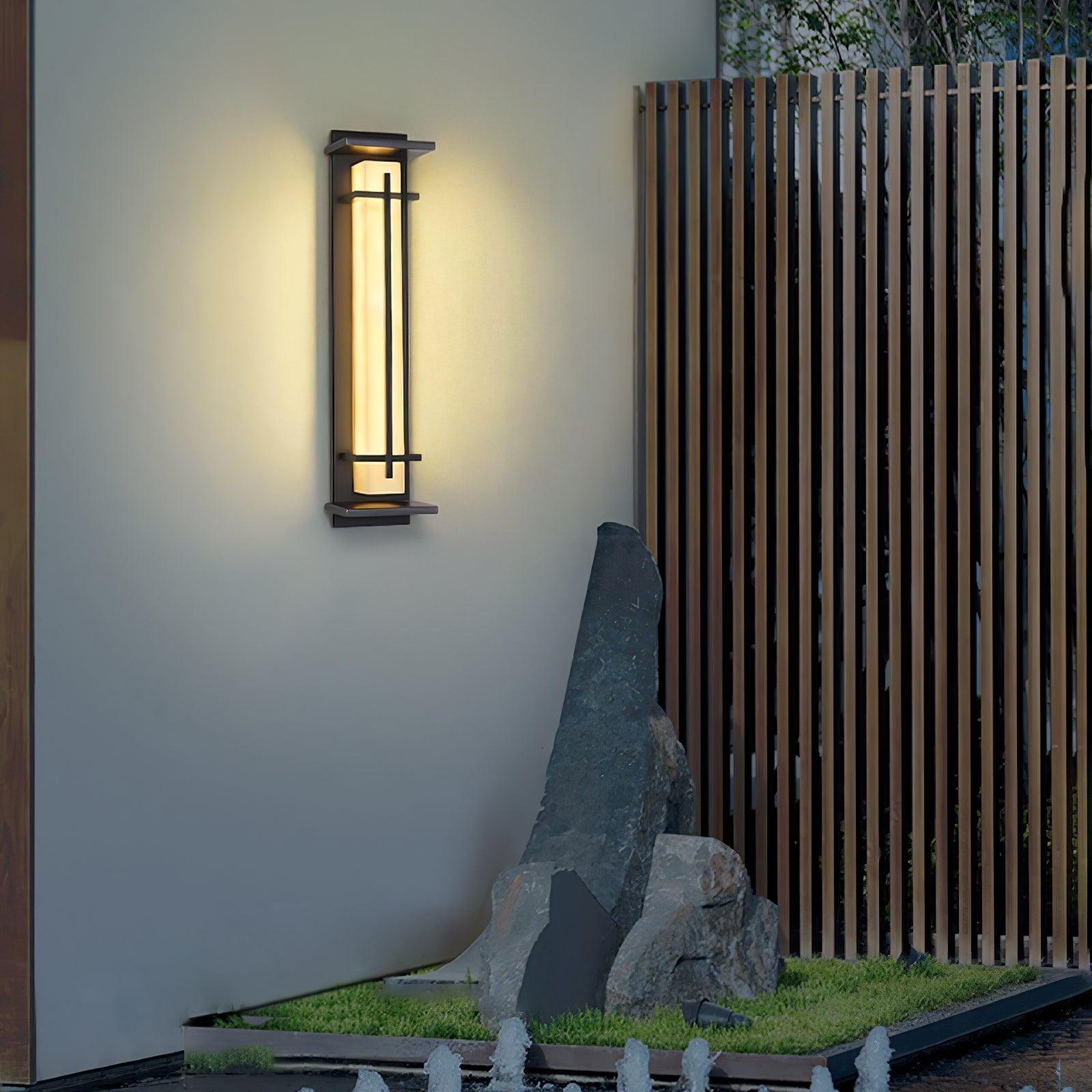 Velurd - Lámpara de pared exterior impermeable con LED