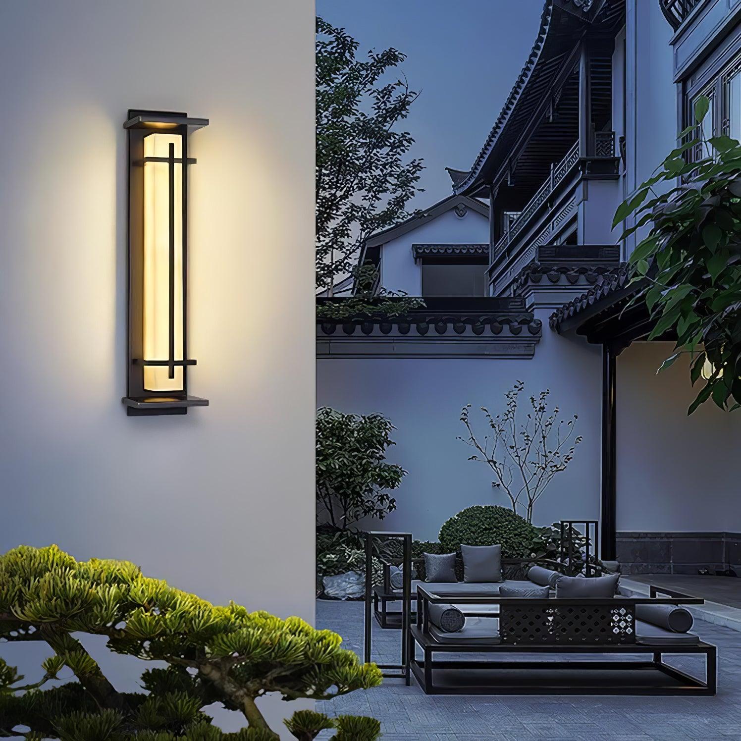 Velurd - Lámpara de pared exterior impermeable con LED