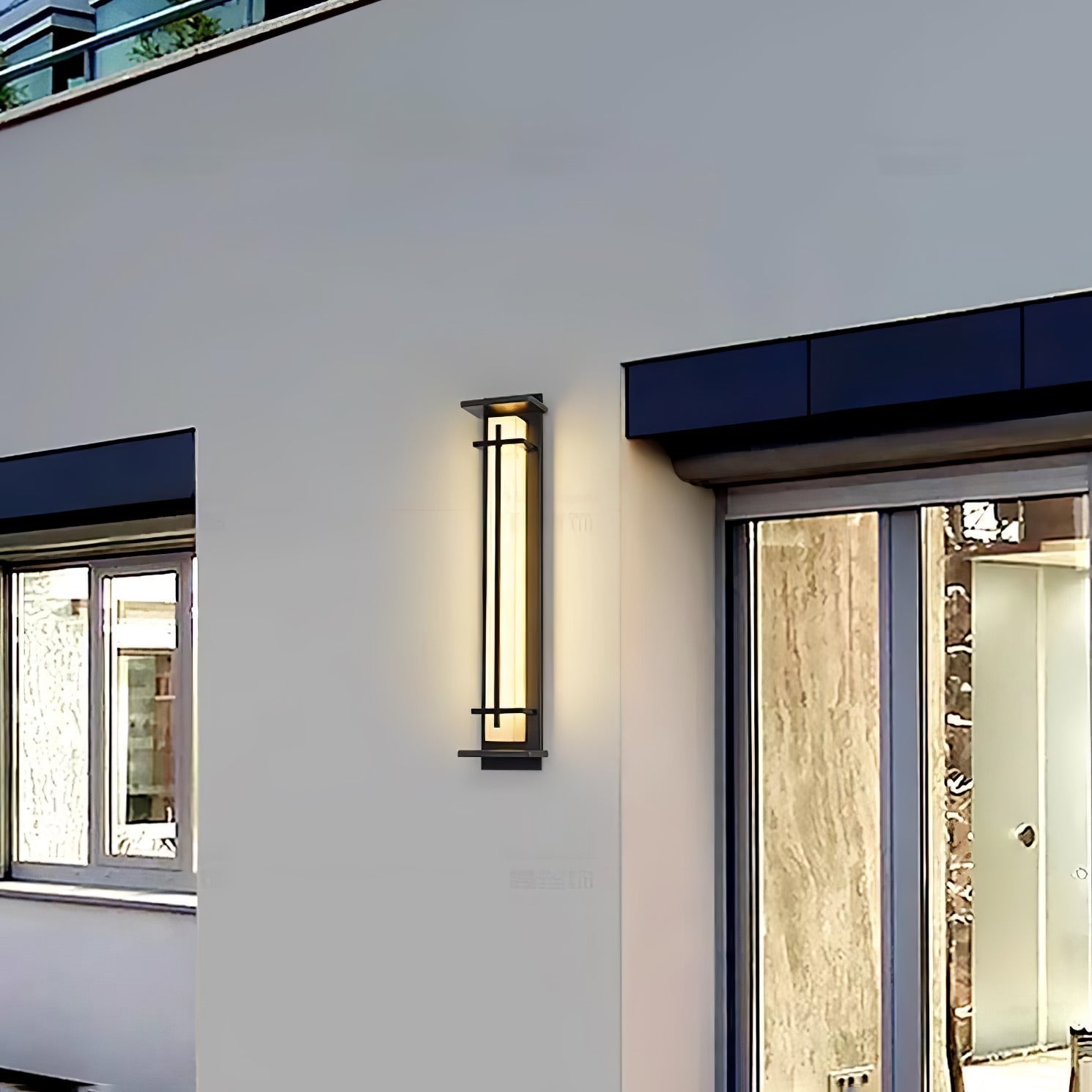 Velurd - Lámpara de pared exterior impermeable con LED