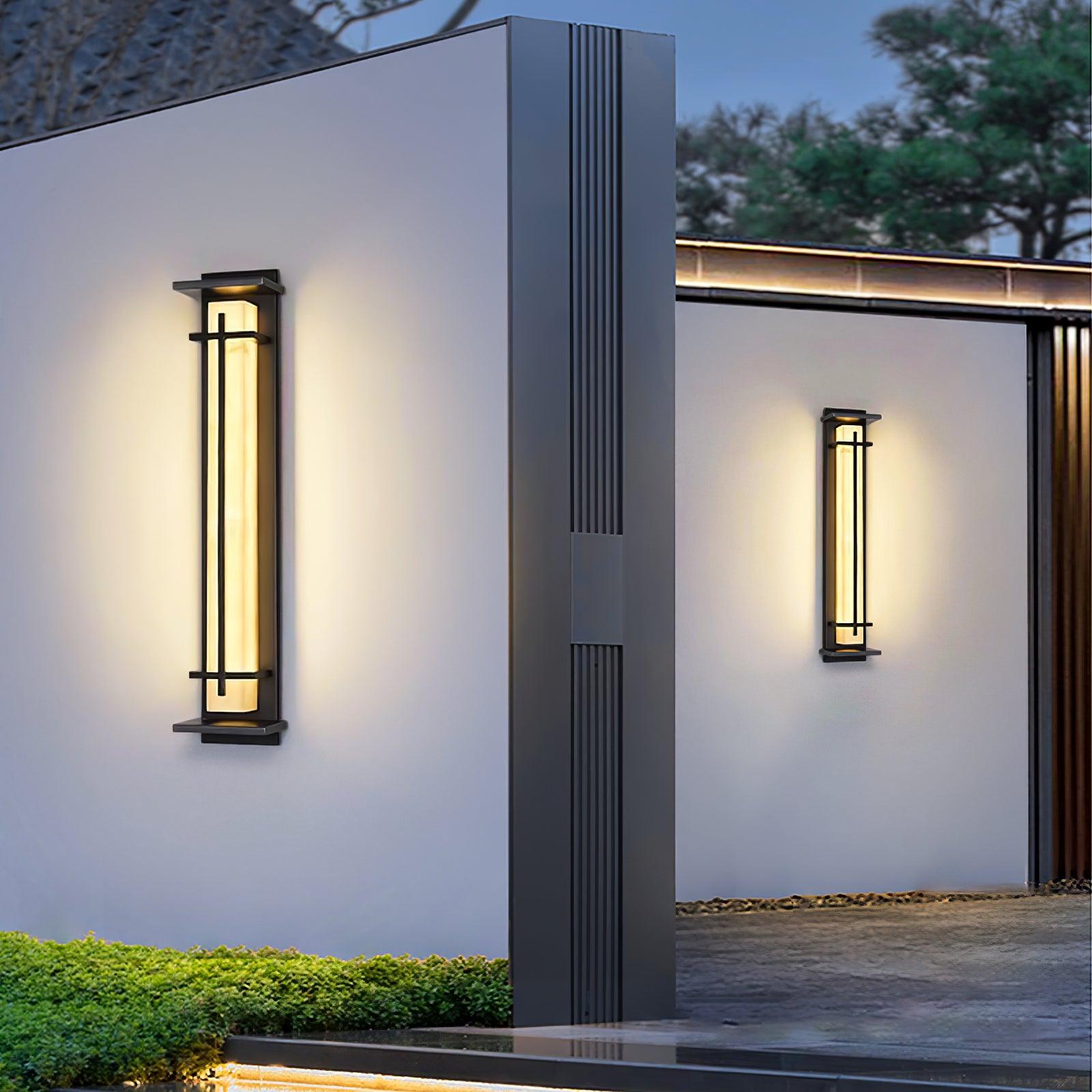 Velurd - Lámpara de pared exterior impermeable con LED