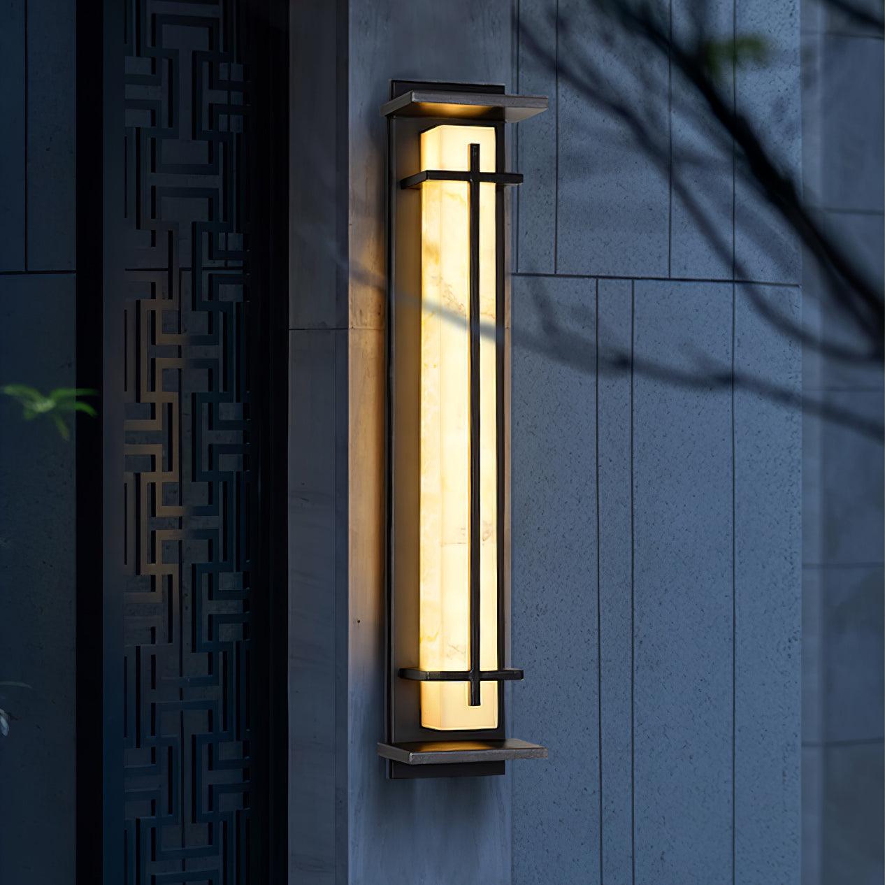 Velurd - Lámpara de pared exterior impermeable con LED