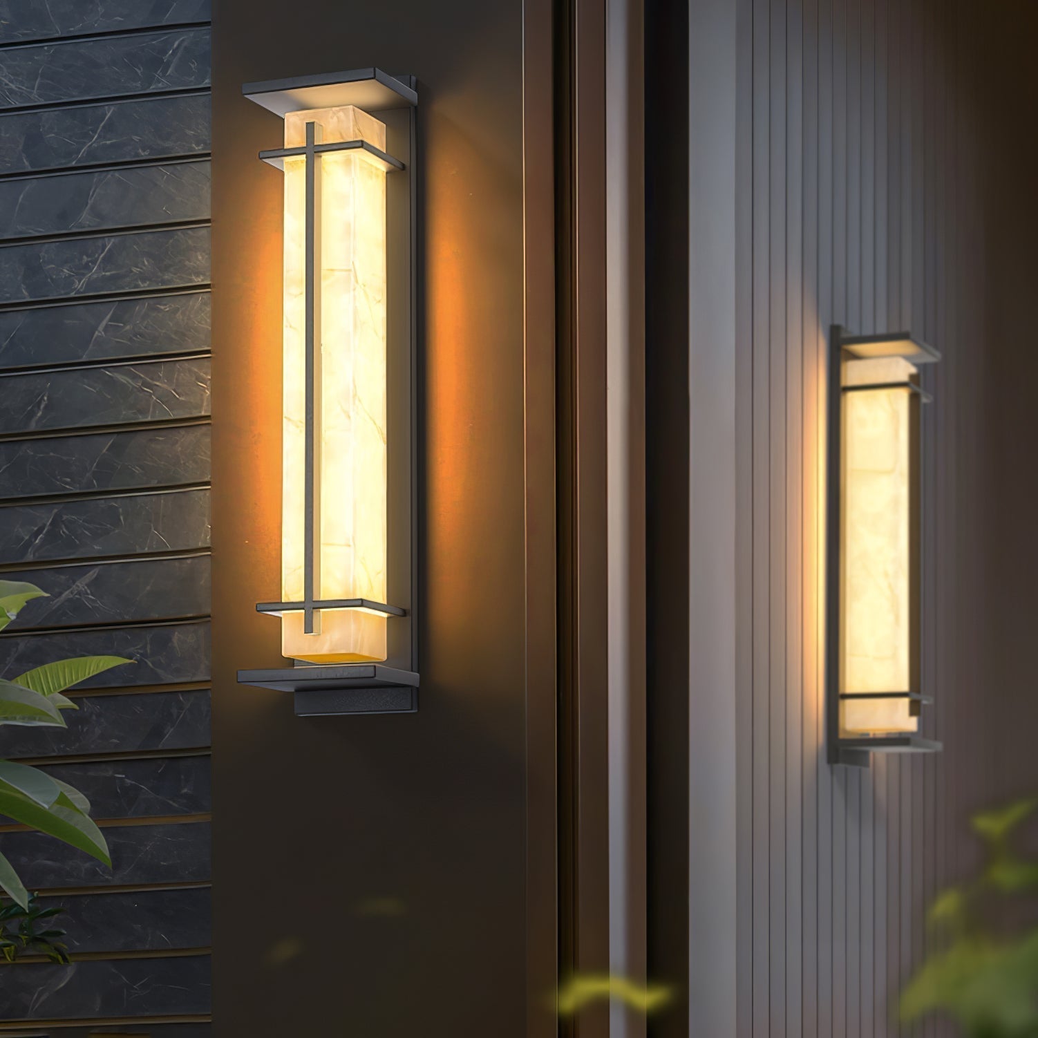 Velurd - Lámpara de pared exterior impermeable con LED